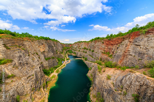 Old lime quarry, Big America (Velka Amerika) near Prague, Czech Republic