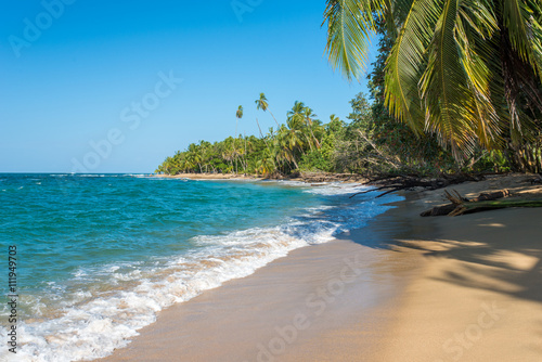 Punta Uva beach in Costa Rica  wild and beautiful caribbean coast