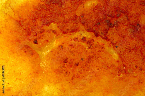 red-hot surface, close-up