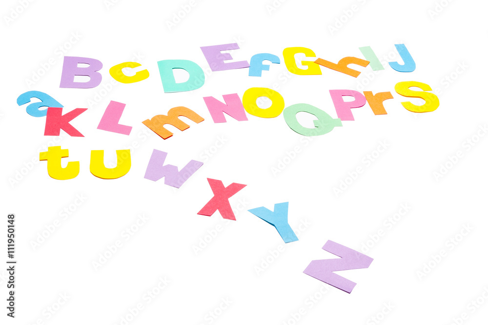 Full colourfull alphabet - paper work. Full colourfull alphabet - paper work.