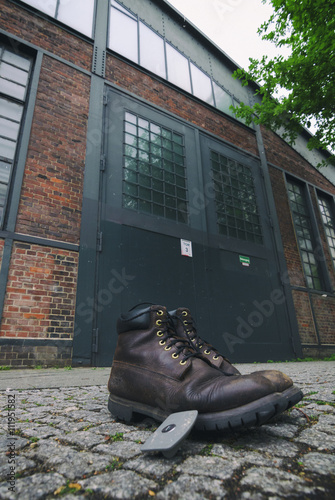 botas en el trabajo