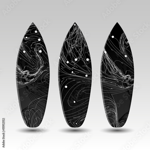 Vector Surfboard Design Templates