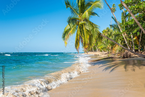 Punta Uva beach in Costa Rica, wild and beautiful caribbean coast