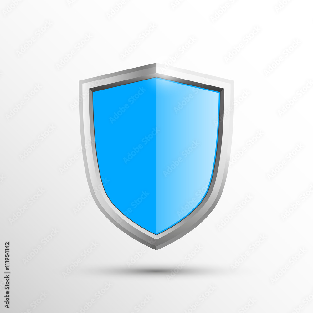 Blue shield illustration Blue shield illustration