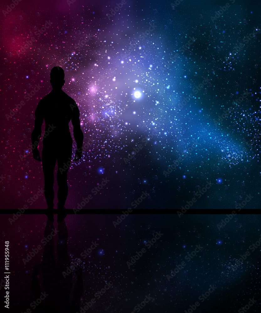 man looks at the cosmos man looks at the cosmos