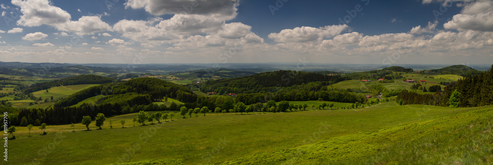 Panorama des Rhön Mittelgebirges