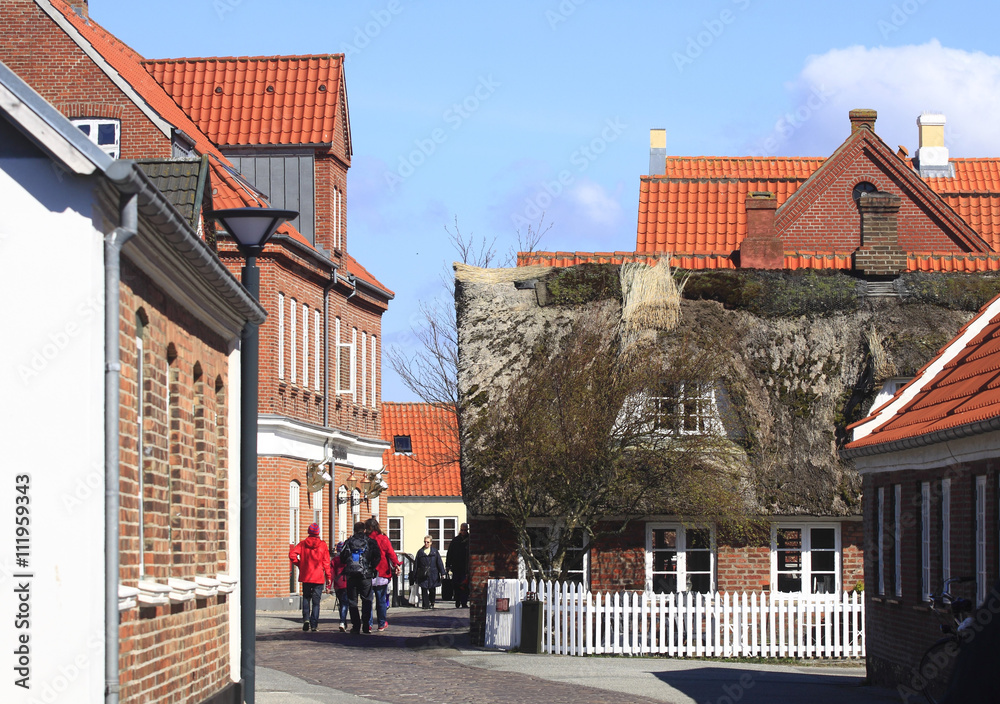Danimarca del sud. Isola di Fano, il paese di Nordby. Stock Photo | Adobe  Stock