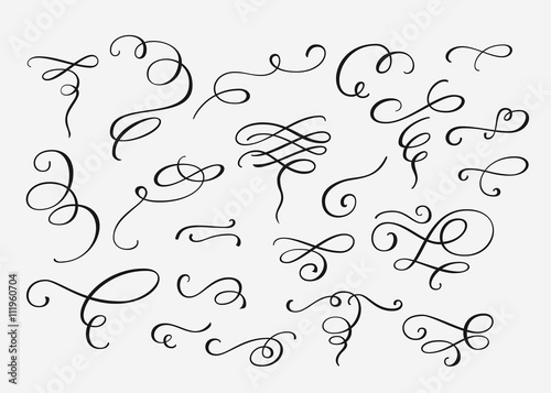 Flourish swirl ornate decoration
