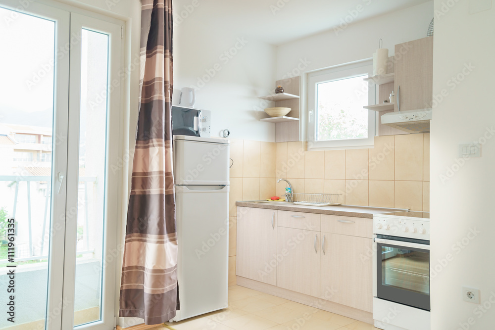 Interior of a kitchen in a guest house Interior of a kitchen in a guest house