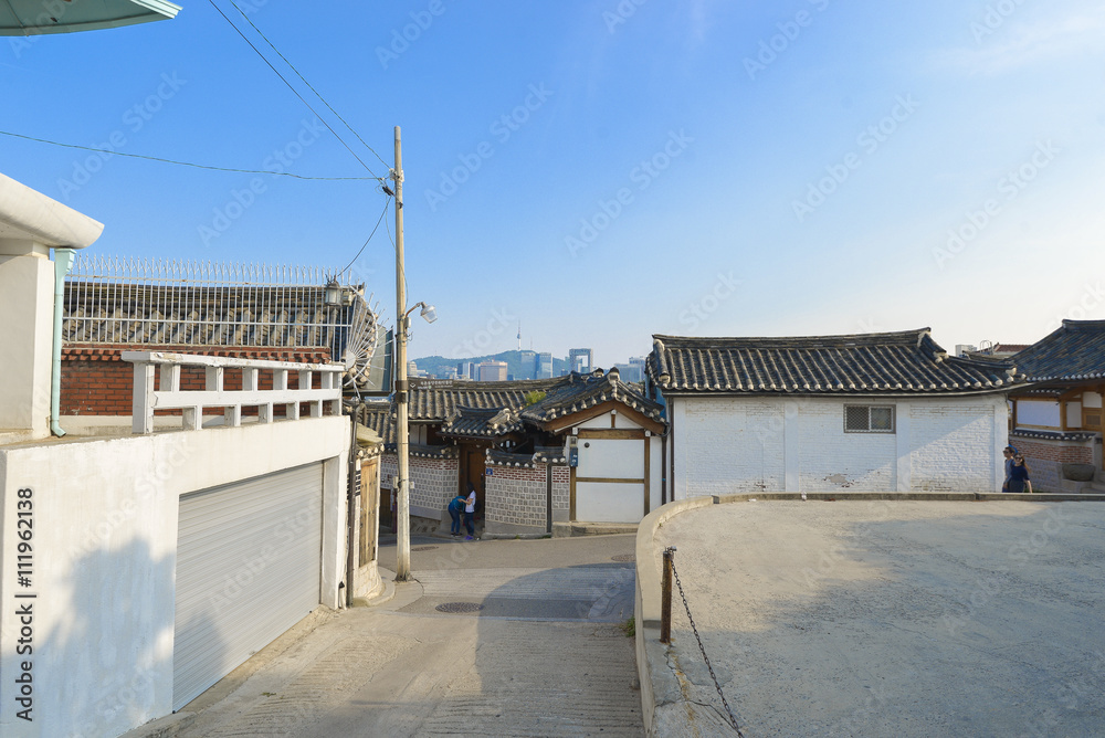 SEOUL,South Korea - MAY 22: Hahoe Folk village in South Korea. M SEOUL,South Korea - MAY 22: Hahoe Folk village in South Korea. M