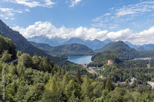 The view from the balcony of Neuschwanstein Castle © 977_rex_977