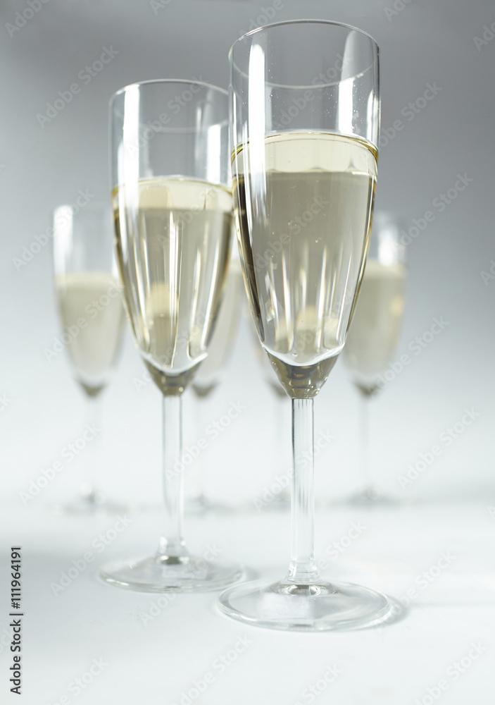 champagne glasses