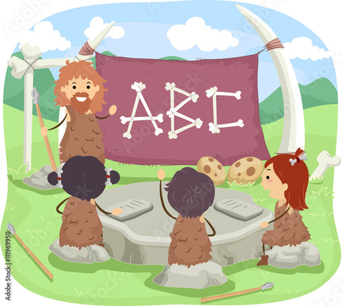 Stickman Kids Class Stone Age