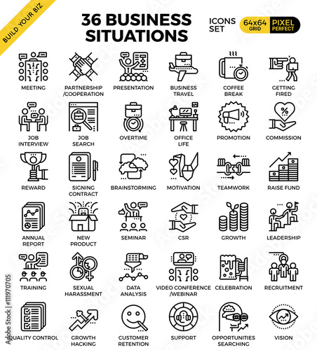 Business situation icons