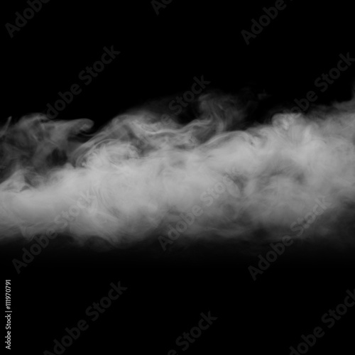 Abstrakcjonistyczna mgła lub dym ruszamy się na czarnym koloru tle