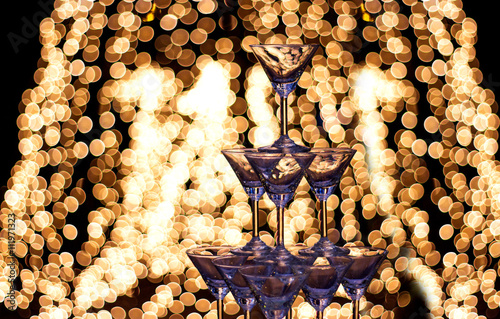 Slika na platnu night party with champaign shot