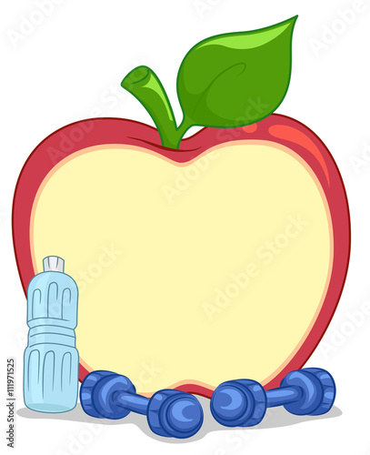 Fitness Dumbbell Apple Board