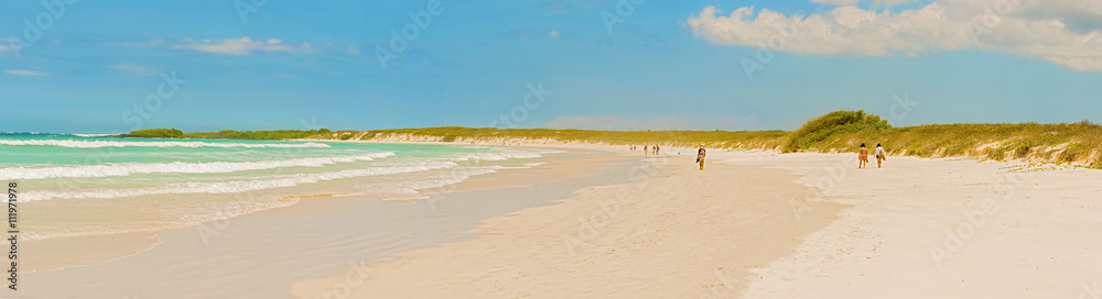 Tortuga Bay beach at Santa Cruz Island in Galapagos Tortuga Bay beach at Santa Cruz Island in Galapagos