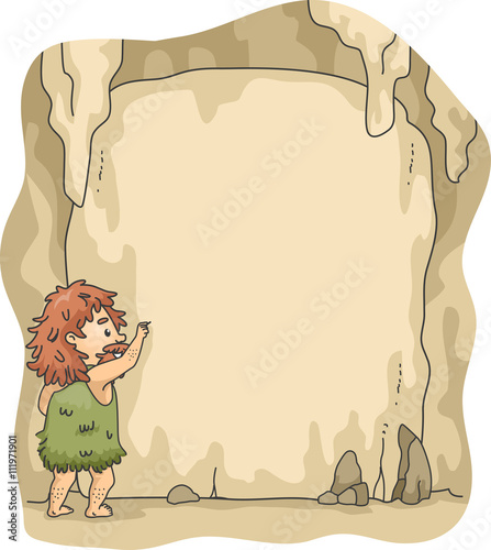 Caveman Write Cave Frame