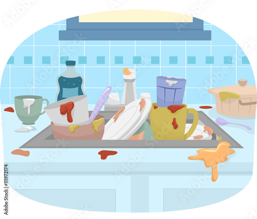 Kitchen Sink Dirty Dishes
