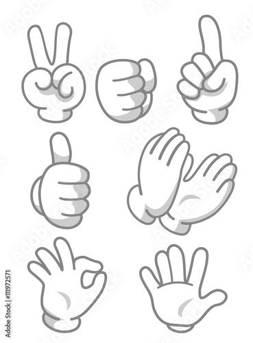 Hand Mascot Signs
