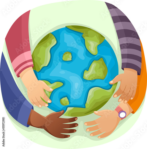 Young Hands Earth Globe