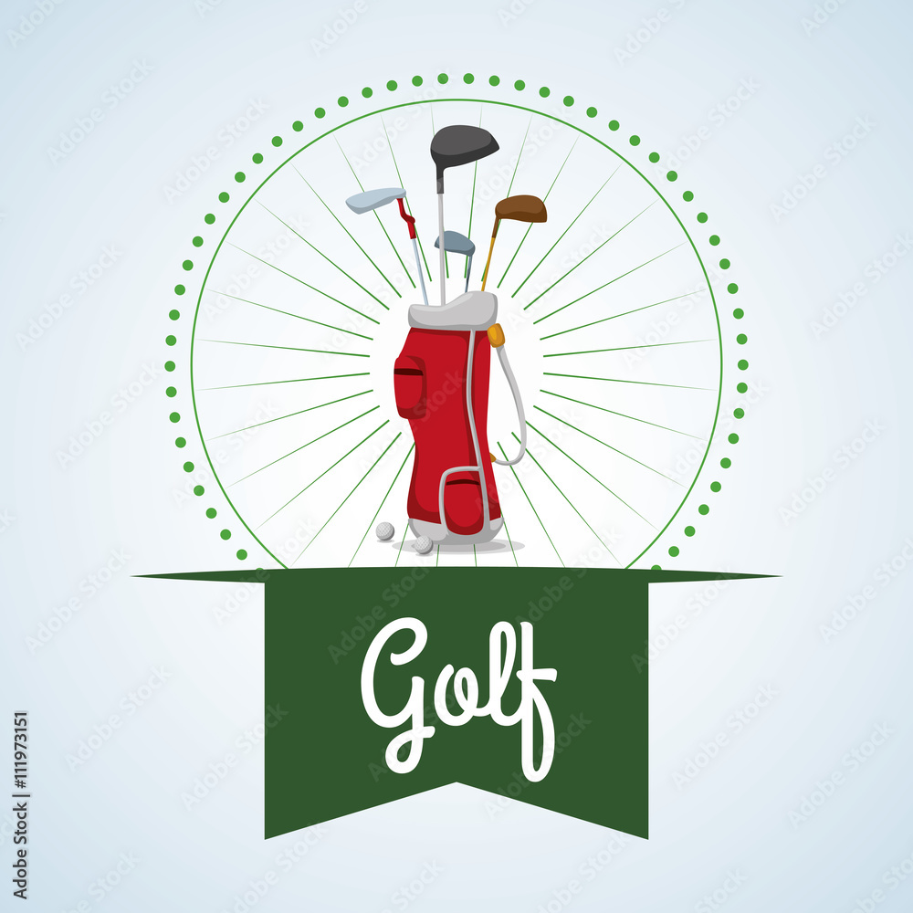 Golf design. Sport icon. Isolated illustration, editable vector Golf design. Sport icon. Isolated illustration, editable vector