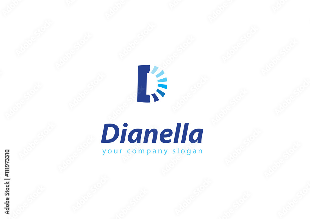Fototapeta premium letter D logo Template for your company