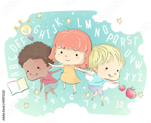 Kids Alphabet Numbers Fantasy
