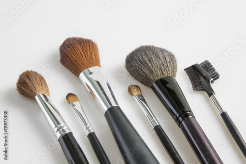 Women's makeup brushes