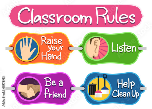 Classroom Rules Bulletin Elements