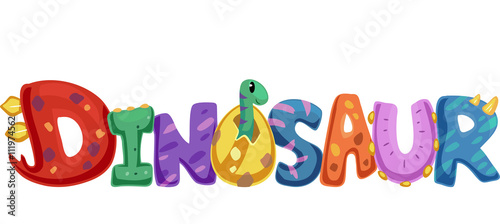 Dinosaur Typography
