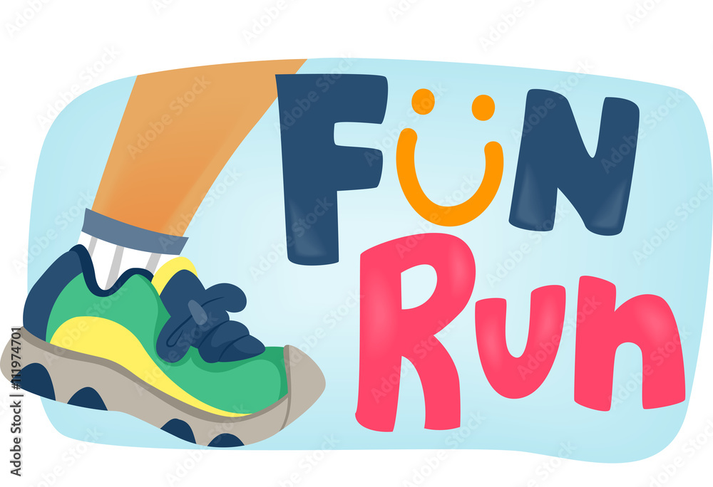 Fun Run for Kids Poster Stock Vector | Adobe Stock