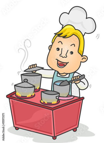 Man Cooking Chef