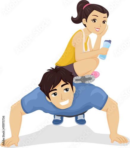 Teen Couple Exercise