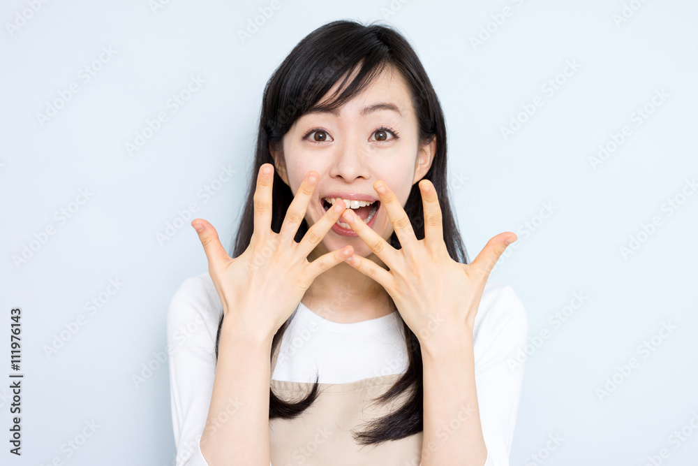 驚く女性 驚く女性