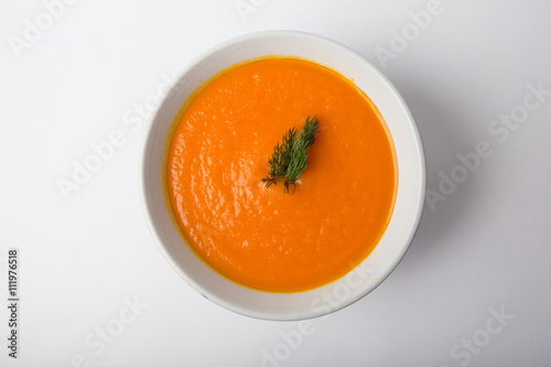 Yellow pumpkin soup