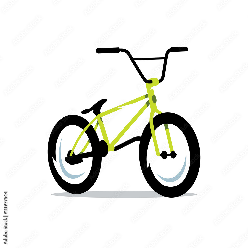 Fototapeta premium Vector Bicycle Cartoon Illustration.