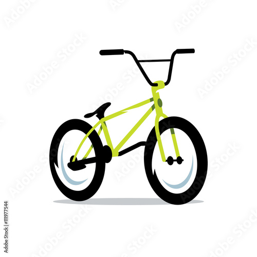 Vector Bicycle Cartoon Illustration.
