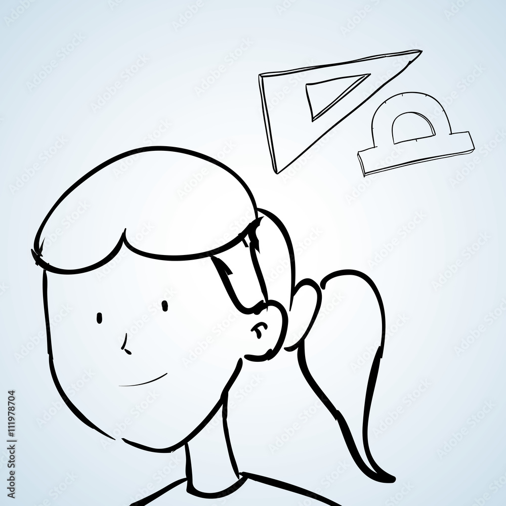sketch icon. creative concept. Flat illiustration sketch icon. creative concept. Flat illiustration