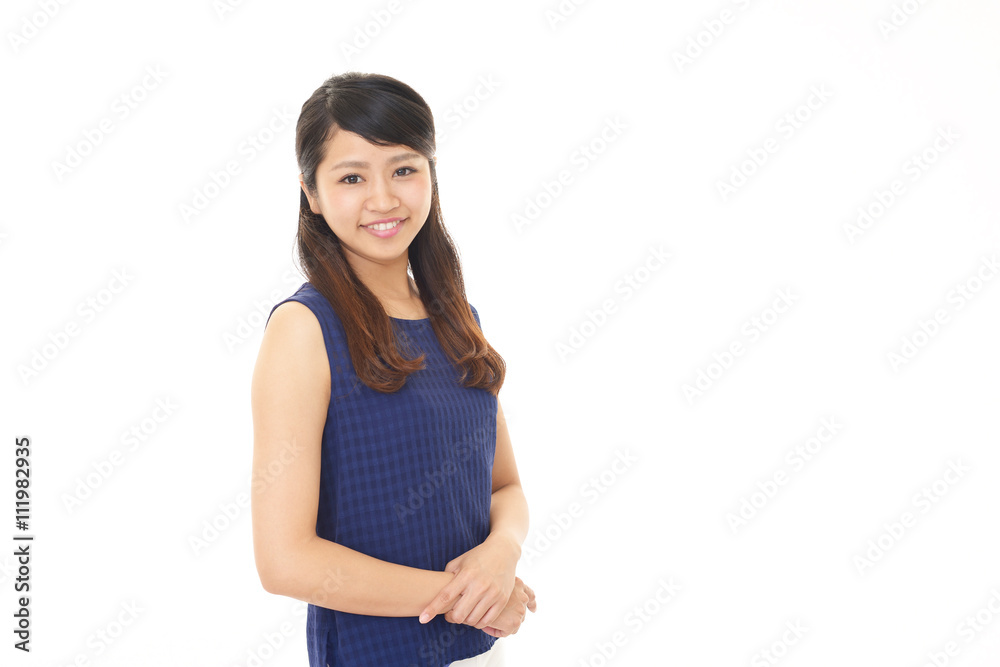 笑顔の女性