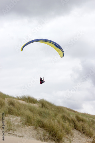 paragliding at the sea side