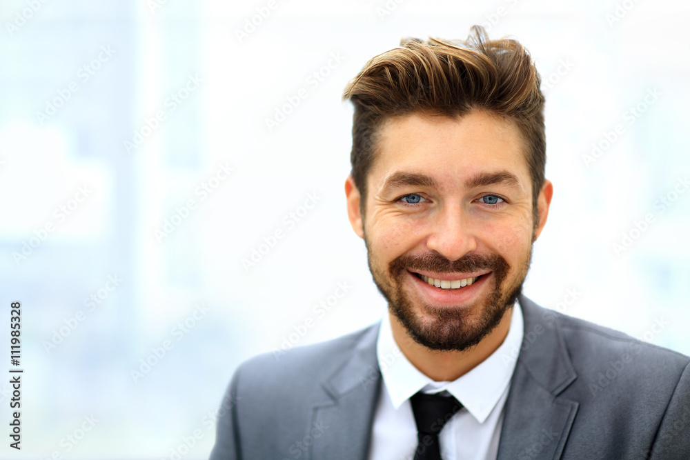 business man looking at camera business man looking at camera