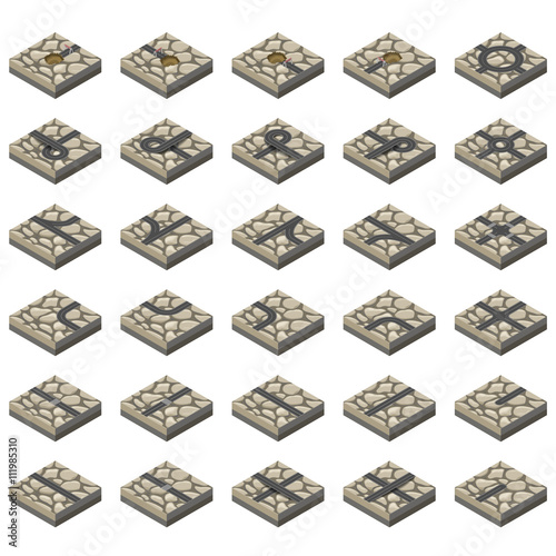 isometric road kit