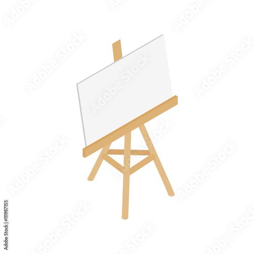 Easel icon, isometric 3d style