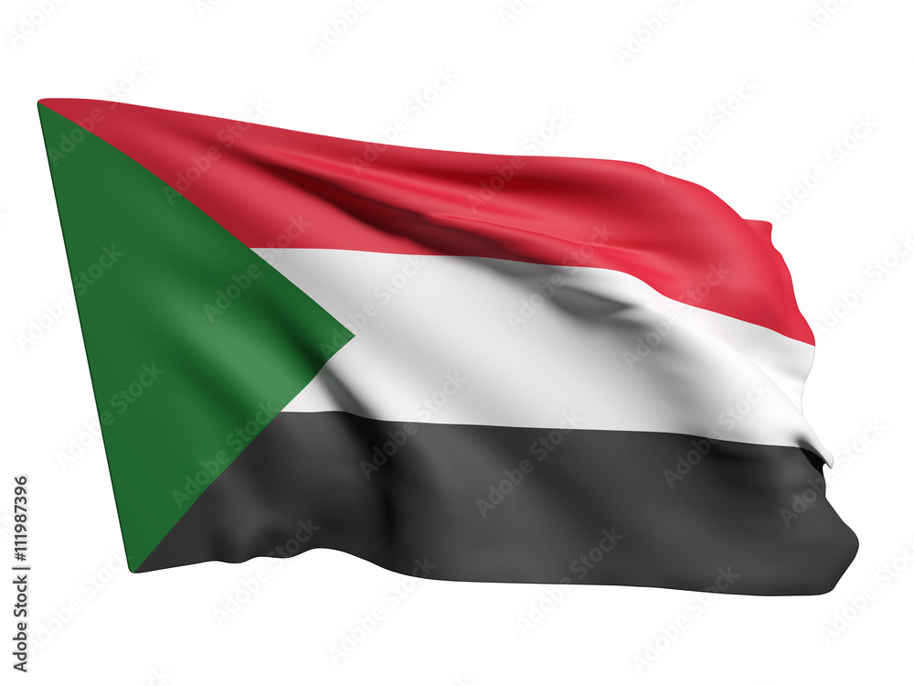 Sudan flag waving Sudan flag waving