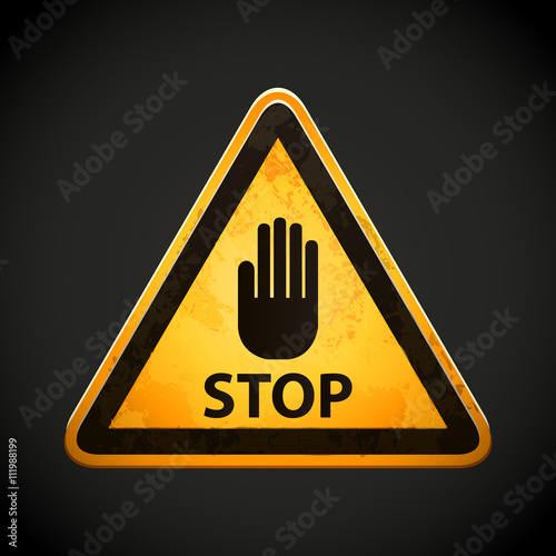 danger stop sign