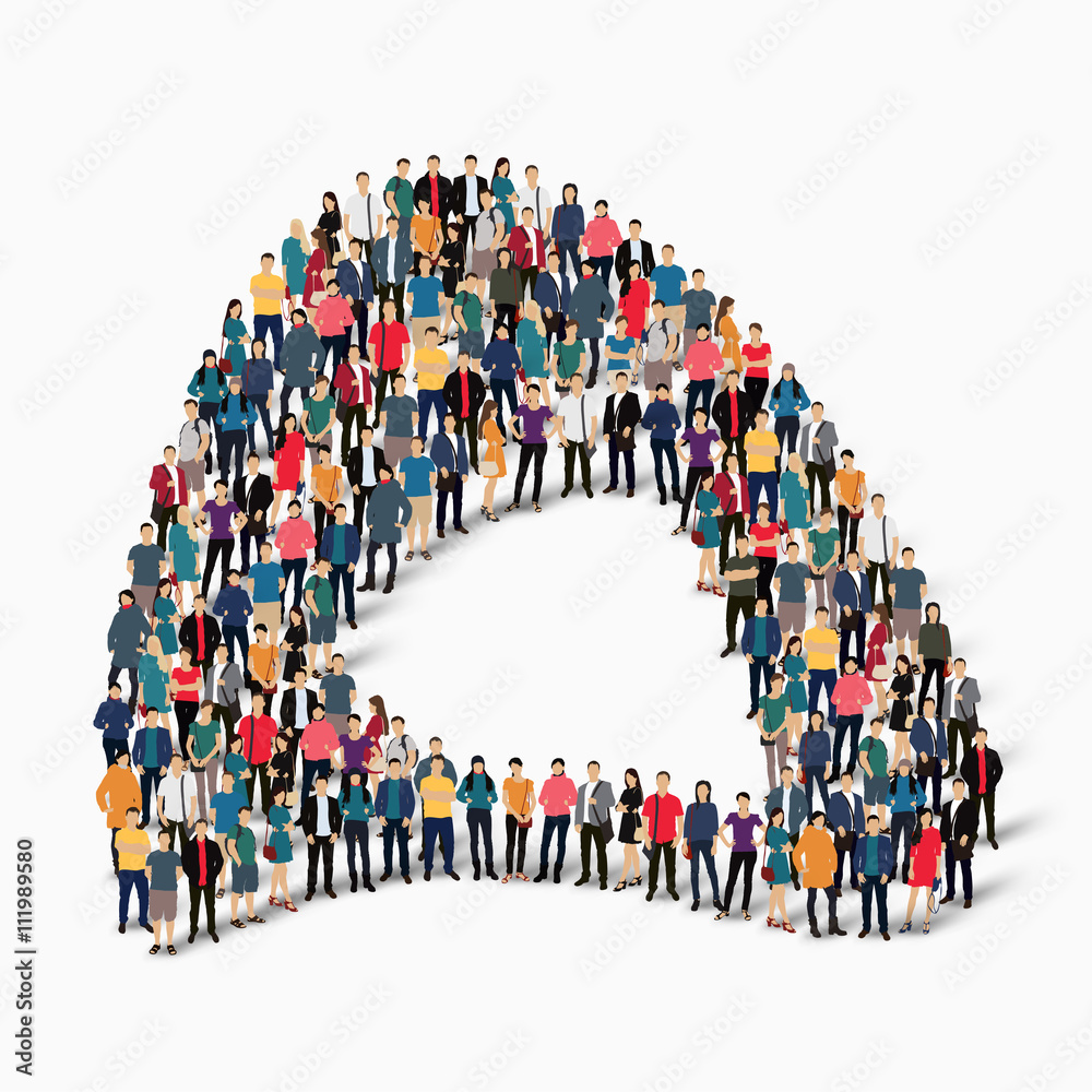 abstract business symbol people abstract business symbol people