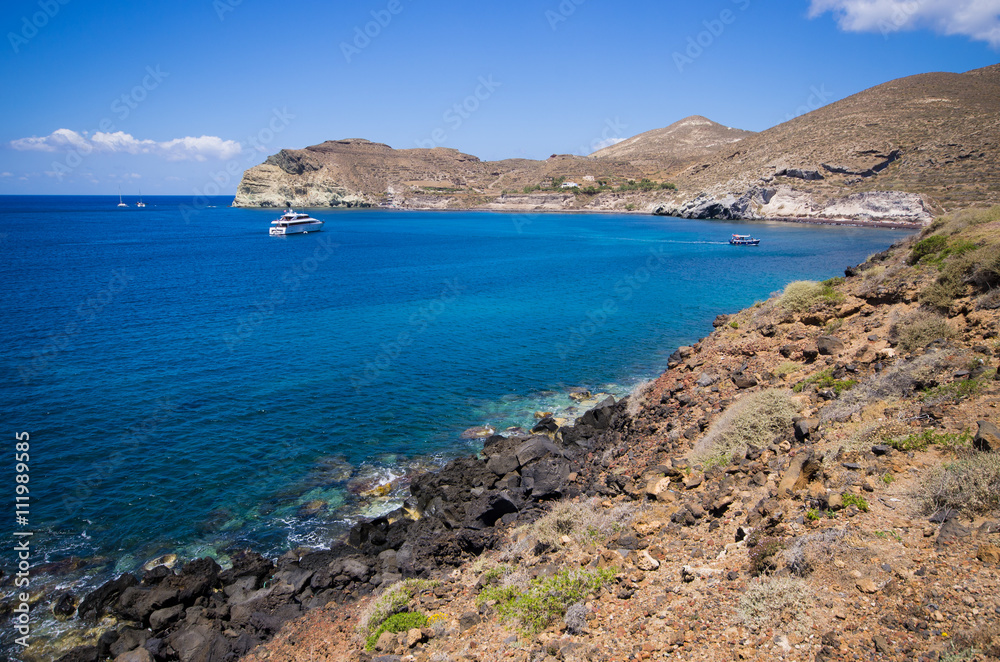 Shore of Santorini island, Greece