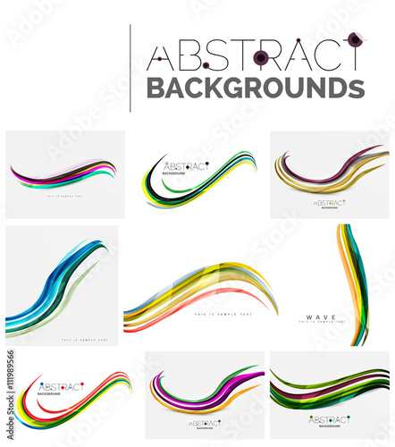 Set of abstract backgrounds